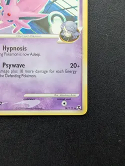 M/NM Pokemon Espeon Regular Card 18/111 Rising Rivals - Image 5