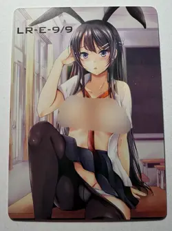 SEXY HEROINE WAIFU Bunny Girl Senpai ACG PREMIUM MATTE HOLO CARD NM - Image 1
