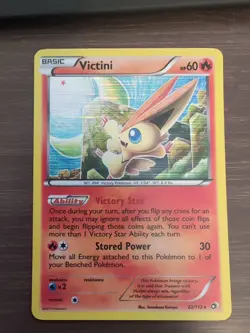 Pokemon TCG Victini Holo Rare Card 23/113 Legendary Treasures - Image 1