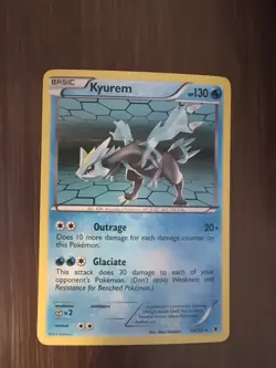 Pokemon TCG Kyurem Holo Rare Card Noble Victories 34/101 - Image 1