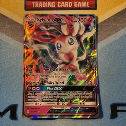 Pokemon Sylveon GX TCG Guardians Rising Holo Ultra Rare Card 92/145 HP - Image 2