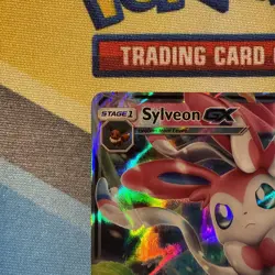 Pokemon Sylveon GX TCG Guardians Rising Holo Ultra Rare Card 92/145 HP - Image 3