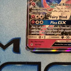 Pokemon Sylveon GX TCG Guardians Rising Holo Ultra Rare Card 92/145 HP - Image 5