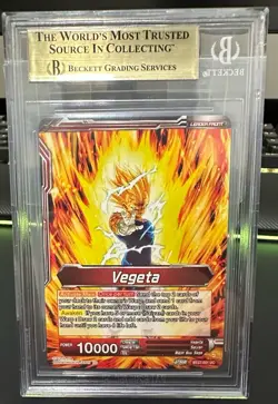 SSB Vegeta Saiyan Pride Card Dragon Ball Super Masters History of Z BGS 9.5 - Image 2