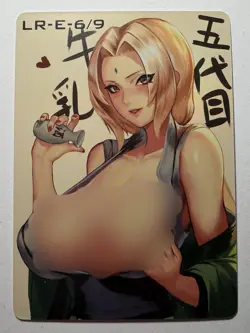 SEXY HEROINE WAIFU Tsunade NARUTO ACG PREMIUM MATTE HOLO CARD NM - Image 1