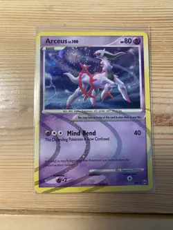 Pokemon Arceus AR7 Arceus Set Holo Rare Basic 80 HP Mind Bend Card 2009 - Image 1