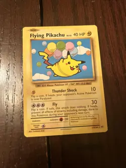 Pokemon TCG Flying Pikachu Evolutions Card 110/108 Regular Secret Rare - Image 1