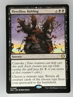 MTG Bloodline Bidding Lorwyn Eclipsed (ECL) R 91 NM Magic - Image 1