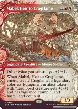 Mabel, Heir to Cragflame (Showcase) [BLB - 336] - NM [Foil] TCG MTG - Image 1