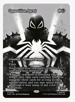 1x MTG Opposition Agent *Borderless* Spider-man Mythic! NM Mint - Image 1