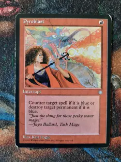 MTG Magic the Gathering - 1 x Pyroblast - Ice Age - Played L1 - Image 1