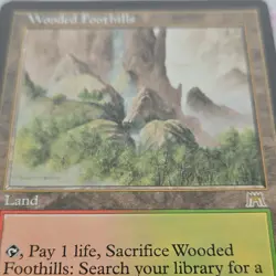 Magic: The Gathering Wooded Foothills 1993-2002 Land 330/350 Rob Alexander WOTC - Image 3