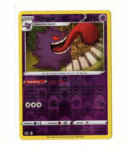 Pokemon TCG Gengar 057/198 SWSH06 Chilling Reign Reverse Holo Rare - Image 1