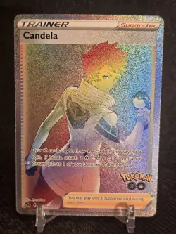 Pokemon TCG Card Candela 083/078 Pokemon Go Full Art Trainer Rainbow Rare - Image 1