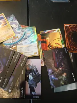 Huge Lot Of Pokemon Dragonball Z Halo Bakugan Digimon Monopoly Pieces Cards 👀 - Image 3