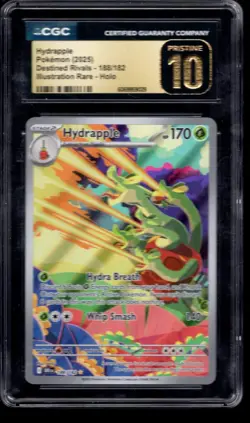 2025 POKEMON HYDRAPPLE ILLUSTRATION RARE HOLO 188/182 CGC 10 PRISTINE - Image 1