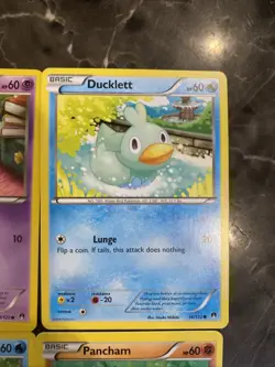 Pokemon 2016 Breakpoint 4 Card Set Of Cute Cards Psyduck Espurr Pancham Ducklett - Image 5