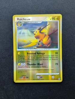 M/NM Pokemon Raichu Reverse Holo Card 27/99 Arceus - Image 1