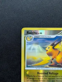 M/NM Pokemon Raichu Reverse Holo Card 27/99 Arceus - Image 2