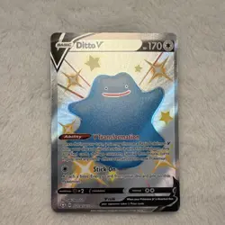 Ditto V Pokemon TCG Shining Fates SV118/SV122 Holo English 2x Card Lot - Image 2