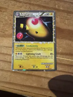 Ampharos (Prime) - 105/123 - Pokemon Heart Gold Soul Silver Card LP - Image 1