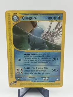 Quagsire 30/147 Aquapolis Non-Holo Rare Pokemon 2002 Rare Card - LP - Image 1