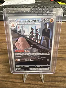 Pokemon TCG Team Rocket's Dugtrio 239/217 ASC Full Art Holo Stage 1 100HP - Image 1