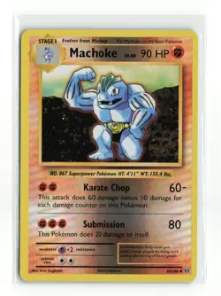 MACHOKE 58/108 XY EVOLUTIONS REVERSE HOLO POKEMON TCG LP - Image 1