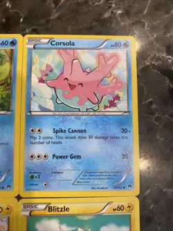 Pokemon 2016 Breakpoint 4 Card Set Of Cute Cards Shinx Blitzle Corsola & Froakie - Image 2