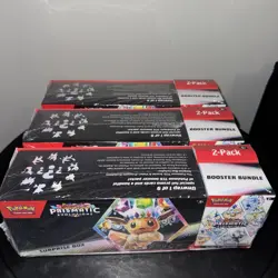 LOT OF 3 - Pokemon Prismatic Evolutions Surprise Box & Booster Bundle Sams Club - Image 1