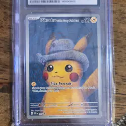Pokemon Pikachu with Grey Felt Hat 085 Scarlet & Violet Promo CGC Graded - Image 1