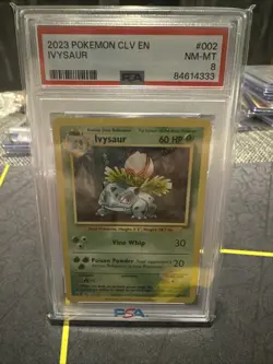 2023 POKEMON CLV EN #002 IVYSAUR PSA 8 - Image 1