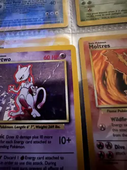 Pokemon TCG Mewtwo Base Set 10/102 Holo Unlimited Holo Rare - Image 3