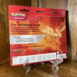 🔥 Moltres Pokemon TCG Legendary Pin Set Blister - 3 Steam Siege XY Booster Pack - Image 2