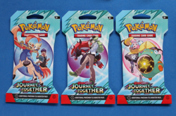 POKEMON SCARLET & VIOLET JOURNEY TOGETHER 3 HANGER PACKS SEALED - Image 1