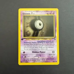 NM Pokemon TCG Unown I 68/75 (Neo Discovery / 1st Edition / 2001) - Image 1