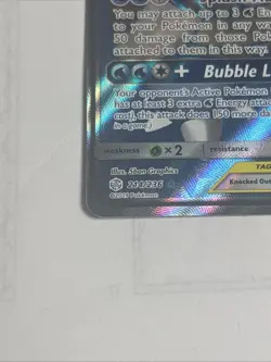 Pokemon TCG Blastoise Piplup GX Cosmic Eclipse Card 214/236 NM Condition - Image 2