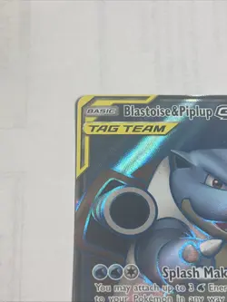 Pokemon TCG Blastoise Piplup GX Cosmic Eclipse Card 214/236 NM Condition - Image 5