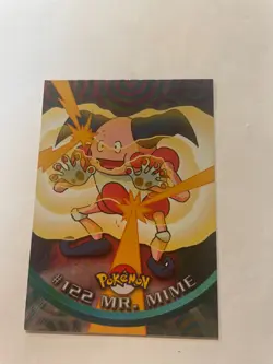 1999 Topps Pokemon TV Animation Edition #122 Mr. Mime Foil - Image 1