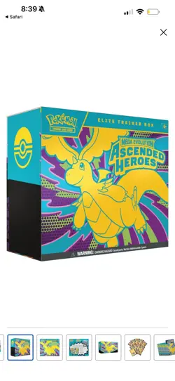 Pokemon TCG Ascended Heroes ETB Elite Trainer Box Sealed - IN HAND - Image 5