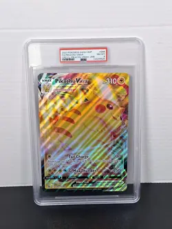 PSA 8 2021 Pokemon Crown Zenith PIKACHU VMAX #286 JUMBO Promo - Image 1