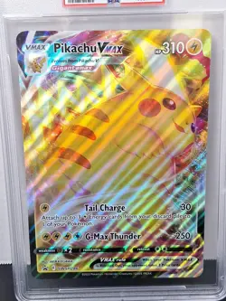 PSA 8 2021 Pokemon Crown Zenith PIKACHU VMAX #286 JUMBO Promo - Image 2