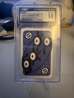 Pokemon Unown Pocket UNO Skip Regular CGC 10 Japanese 2021 - Image 1