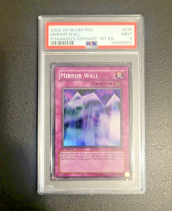 Yu-Gi-Oh! PSV-016 [1st Edition] Mirror Wall PSA 9 Mint Condition - Image 1
