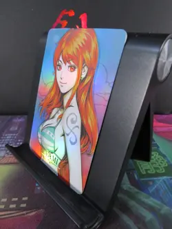 Nami One Piece Art Card Rare Holo Collectible Anime Manga CCG NM - Image 2