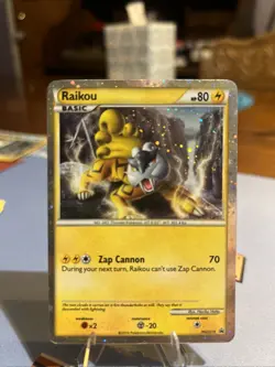 Pokemon TCG Raikou HGSS19 Black Star Promo Holo Card 2010 - Image 1