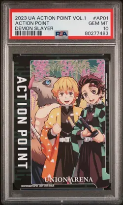 Action Point Ap Cp Vol.1 Demon Slayer Union Arena Japanese PSA 10 - Image 1