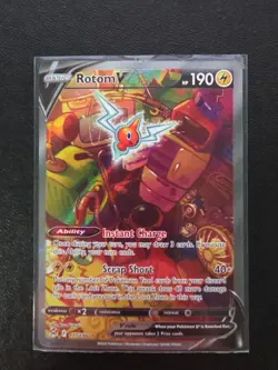 Pokemon TCG Rotom v Lost Origin Alternate Art Holo Ultra Rare Card 177/196 - Image 1