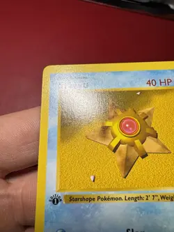 Staryu 65/102 Shadowless 1st Edition Base Set Pokemon Card LP - Image 3