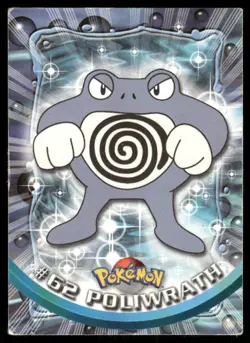 Pokemon Cards Poliwrath #62 Topps Trading Cards Series 1 LP *1 - Image 1